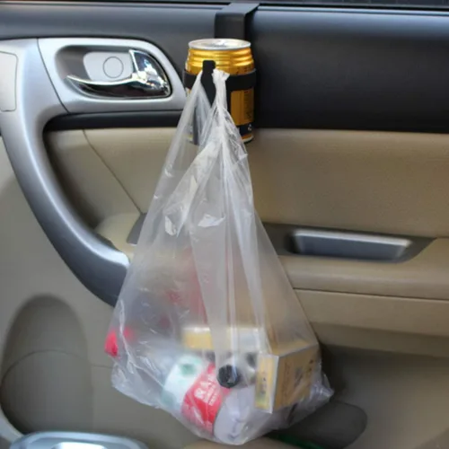 Vista 8 de Portavasos de coche negro Soporte para botella de bebida Soporte para contenedor de gancho para interior de coche camión