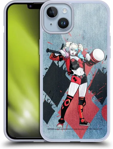 Vista 78 de Head Case Designs Funda de gel suave con licencia oficial de Batman DC Comics Bubblegum Harley Quinn Graphics compatible con Apple iPhone 7