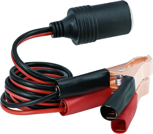 Vista 7 de 18AWG - Terminal de batería de 3 pies/3.3 ft, 12 V, adaptador hembra para encendedor de cigarrillos, cable de extensión de enchufe divisor