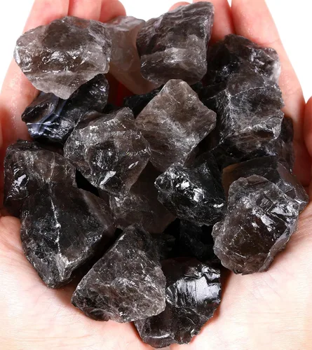 Vista 30 de QINJIEJIE Varias piedras de cristal en bruto 10 colores piedras de cristal curativas 1" piedras preciosas grandes a granel para voltear, cabinas