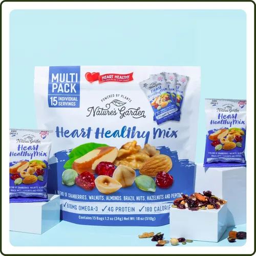 Vista 5 de Nature's Garden Heart Healthy Mix Single Serve - 18 onzas (1.2 onzas x 15 unidades)