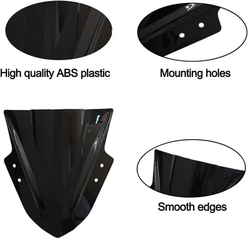 Vista 6 de FLPRO - Deflectores de viento de doble burbuja compatible con Kawasaki Ninja 300 EX300R 2013 2014 2015 2016 2017 2018 EX300R/Ninja 300