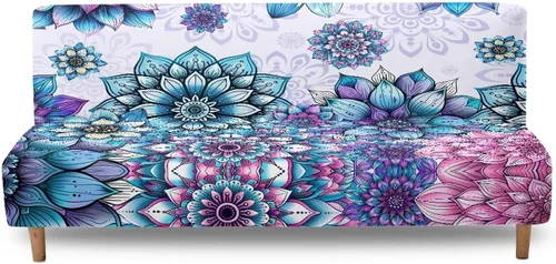 Vista 13 de Fundas para sofá cama con estampado de vaca marrón girasol con bandas elásticas para el hogar, sala de estar, fácil de instalar, antideslizante