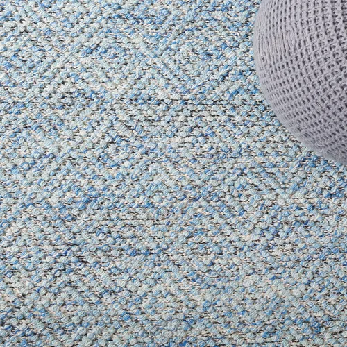 Vista 5 de SAFAVIEH Colección Natura - Alfombra decorativa de 2 x 3 pies, azul, lana hecha a mano, ideal para áreas de alto tráfico en entrada, sala de estar