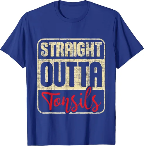 Vista 15 de Straight Outta Amígdalas - Camiseta de recuperación de cirugía de eliminación de amígdalas Asphalt Grey