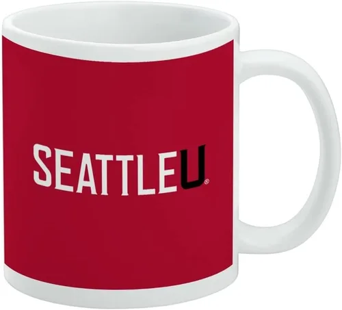 Vista 531 de Taza de cerámica con el logotipo principal de la Universidad Rider, taza de regalo novedosa para café, té y bebidas calientes, 11oz, blanca