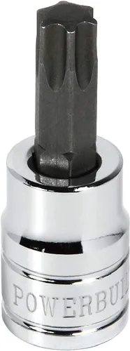 Vista 14 de Powerbuilt T-70 Star Bit Socket, unidad de 1/2 pulgada, Torx, marca de tamaño de alta visibilidad - 940363