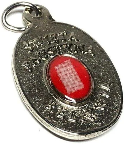 Vista 4 de Catholically Medalla Relicario - Reliquia de segunda clase de Santa Faustina Kowalska
