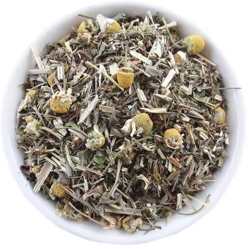 Vista 3 de Be HAPPY Té con hierba de San Juan, Verbena y Skullcap 40g (1.41 oz), un té de hierbas edificante y sin cafeína