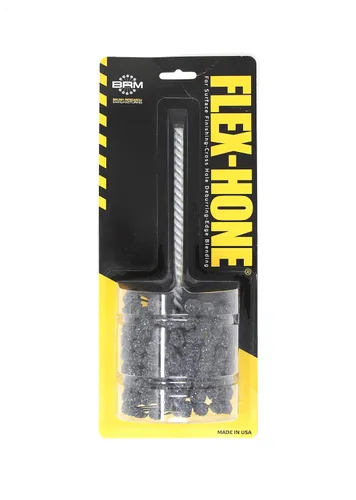 Vista 50 de Brush Research pulidor cilíndrico FLEX-HONE, serie BD, abrasivo de carburo de silicio, 1