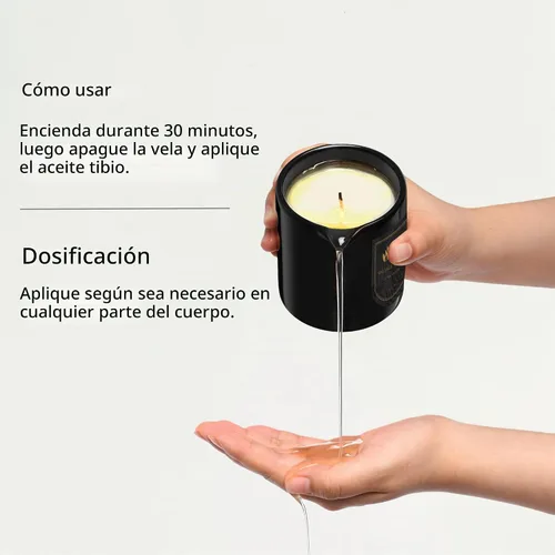 Vista 2 de MELONY Vela de Masaje Suavidad Suave para una Piel Nutrida, Hidratada y Equilibrada 8.1 oz / 230 g (Café Vainilla)