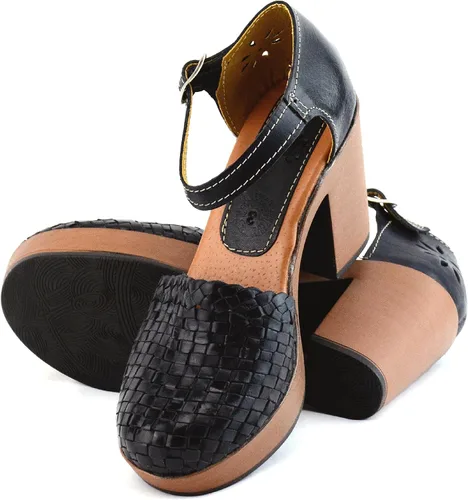 Vista 12 de Zapatos Mexicanos de Plataforma de Piel para Mujer - Modelo 5H02