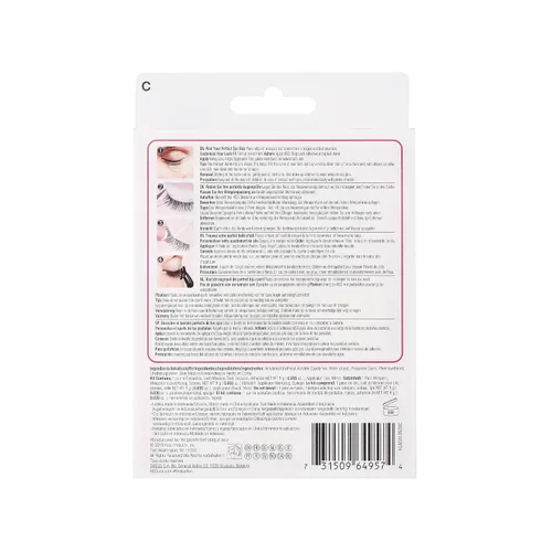 Vista 3 de Kiss Lash-101 - Kit de pestañas postizas todo en uno para principiantes, pestañas de tira reutilizables, fácil de aplicar, 1 par de pestañas