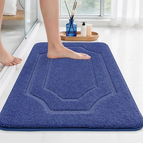 Vista 24 de BEQHAUSE Alfombra de Baño-Antideslizante-Tapete de Baño-Suave y Absorbente-Tapete de Ducha-Tapetes de Baño de Poliéster para Baño Lavables a Máquina