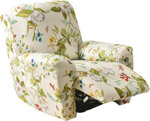 Vista 9 de Eco-Ancheng Fundas reclinables Lazyboy de 4 piezas, fundas para sofá reclinable, fundas antideslizantes para sillas reclinables, con bolsillos