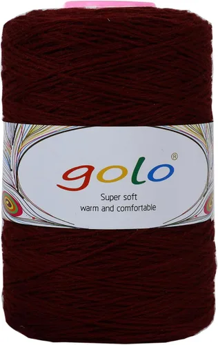Vista 6 de golo Hilo de Cono de Lana para Tejer 8.8oz 400yd 100% Hilo de Lana para Tejer a Mano 402-Papel Envejecido