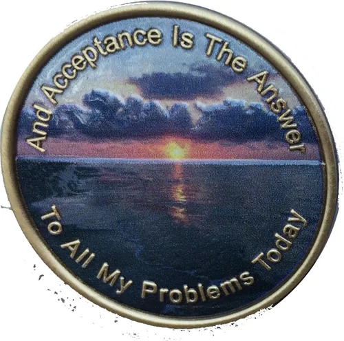 Vista 7 de La aceptación es la respuesta Beach Sunrise Color Bronze AA Medallion Chip Página 449 417