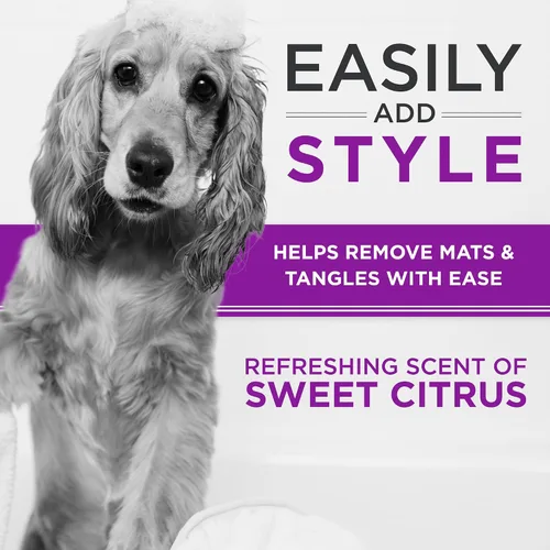 Vista 6 de TropiClean Champú Natural Desenredante Perfect Fur para Perros con Pelo Rizado y Ondulado como Doodles, Poodles y Otras Razas, Champú Hidratante