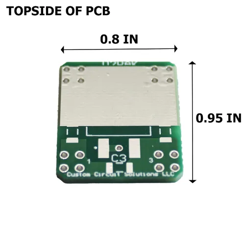 Vista 2 de Soluciones de Circuito Personalizado – Módulo de PCB de Separación SMD a DIP, 4-Pino, Adaptador de Cabezal de D2PAK (DPAK) a DIP con Resistencia SMT