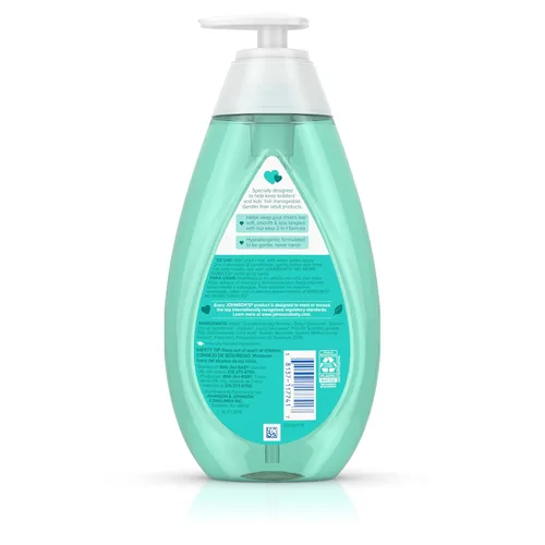 Vista 8 de Johnson's Kids Sin Más Enredos Champú y Acondicionador Desenredante 2 en 1 para Niños y Pequeños, Suave y Sin Más Lágrimas, Hipoalergénico y Libre