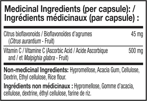 Vista 4 de NATURELO Vitamina C con Extracto Orgánico de Cereza Acerola y Bioflavonoides Cítricos - Suplemento Vegano - Apoyo Inmunológico - 500 mg VIT C por