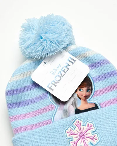 Vista 6 de Disney - Gorro de invierno para niñas y 2 pares de guantes o manoplas (edad 2-7)