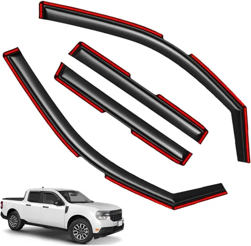 Vista 35 de Viseras de ventana en canal, protectores de lluvia compatibles con Mazda CX-5 2017-2025 (2017-2025) - Deflectores de ventilación de policarbonato