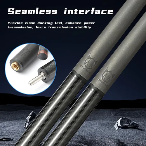 Vista 5 de CROWN ME Carbon Fiber Pool Cue Stick, Billiard Carbon Fiber cue