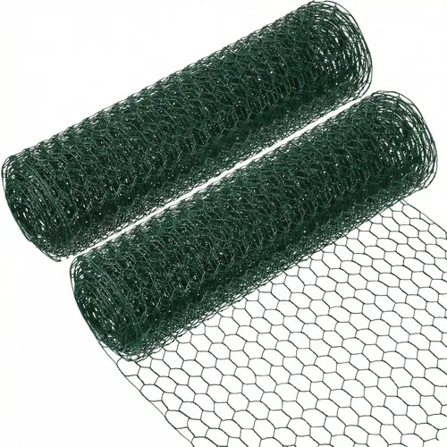Vista 6 de SATINIOR - Red de alambre de gallinero, 2 hojas, para manualidades, malla de alambre hexagonal, galvanizado.