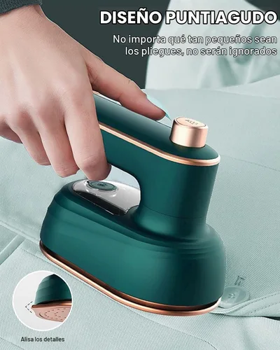 Vista 5 de Mini plancha de viaje para ropa, prensa de calor eléctrica portátil de mano