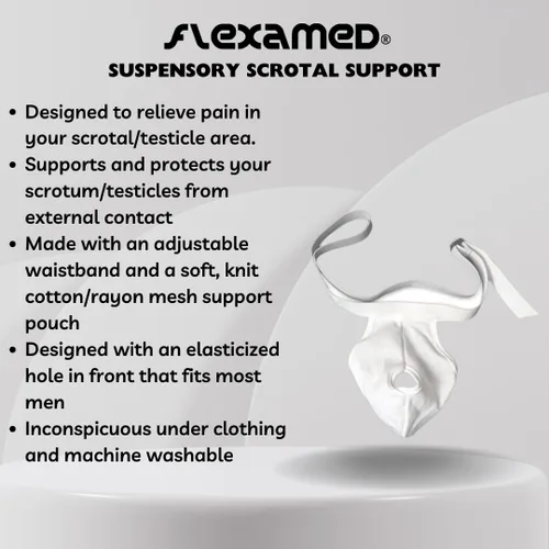 Vista 3 de Hernia Gear FlexaMed Soporte escrotal Suspensorio - Pequeño