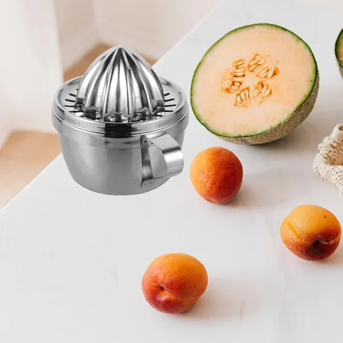 Vista 5 de Cabilock Multi-function Manual Lemon Juicer and Citrus Squeezer Stainless Steel Handheld Press for Home Kitchen Fruit Juice Extraction