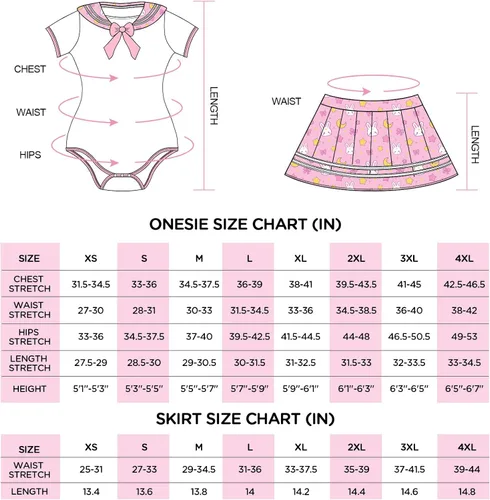 Vista 4 de Littleforbig - Pijama de algodón para enterizo, conjunto de falda mágica para cosplay