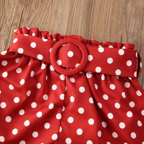 Vista 5 de GuliriFei Conjunto de pantalones cortos florales de verano para niñas pequeñas, camisetas cortas sin mangas + pantalones de flores con lazo, trajes