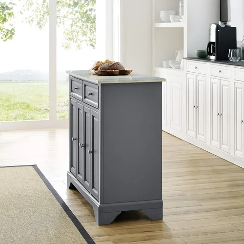Vista 12 de Crosley Furniture Avery - Isla de cocina, estantes de almacenamiento