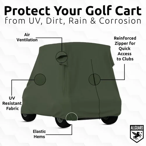Vista 3 de Weatherproof Golf Cart Cover (Fits Length: Up to 86")