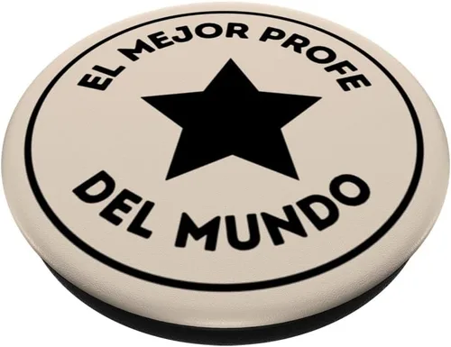 Vista 2 de El Mejor Profe Del Mundo - Regalo para profesor de español para Maestro PopSockets estándar PopGrip
