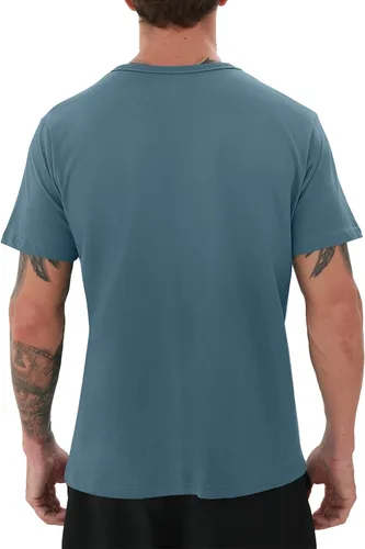 Vista 4 de YTD Camisetas para hombre - Camisetas de algodón de alta calidad con cuello redondo S - 3XL