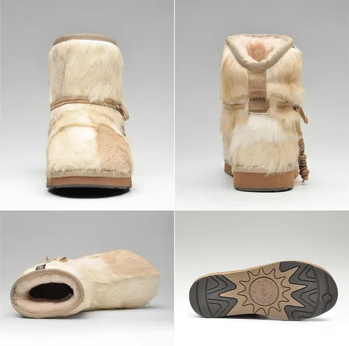 Vista 3 de AU&MU Womens Casual and Versatile Warm Simple Snow Boots