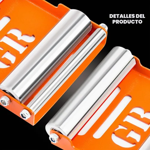 Vista 8 de Grand Pitstop Soporte de limpieza de ruedas para motocicletas - Reemplazo de soporte de paddock - Soporte rodillo de rueda para limpieza de Naranja