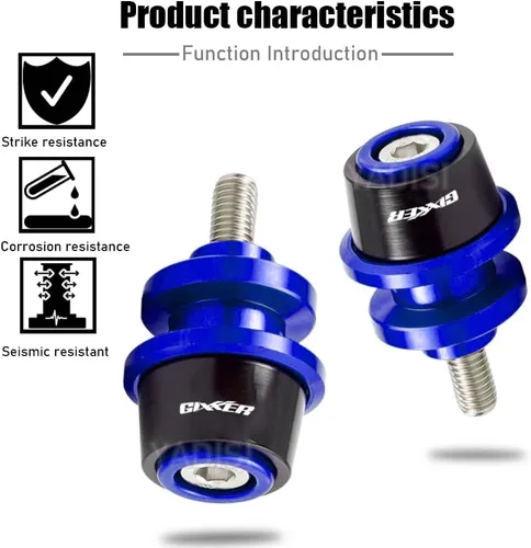 Vista 2 de Para GIXXER 250 SF 150 125 GIXXER 250SF 2018-2022 2023 Accesorios de motocicleta CNC Carretes basculantes Tornillos de soporte deslizante