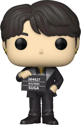 Vista 5 de POP Rocks: BTS Butter - Suga Funko Pop! Figura de vinilo (paquete con funda protectora compatible con Pop Box), multicolor, 3.75 pulgadas