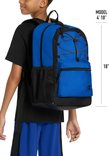 Vista 7 de Champion Mochila Bungee para niños, color negro, talla única