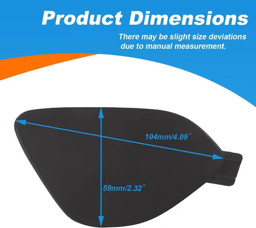 Vista 5 de Cubierta de gancho de remolque para parachoques delantero Tapa de ojo de remolque Compatible con VOLVO S60 S60L V60 2014 2015 2016 2017 2018