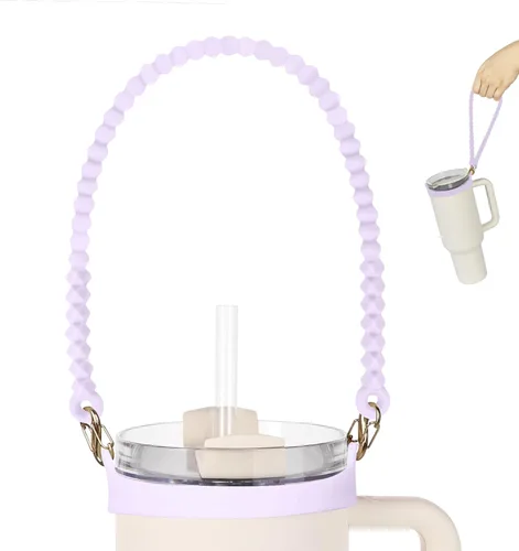 Vista 10 de Mango para botella de agua, soporte de silicona suave y duradero, eslinga, cordón, portador con correa, se adapta a la mayoría de botellas de agua