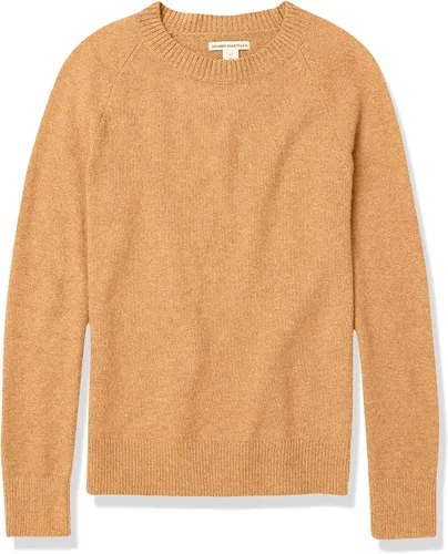 Vista 5 de Tienda Essentials - Suéter de mangas largas, cuello redondo y de ajuste clásico para mujer, suave al tacto
