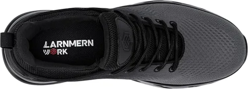 Vista 4 de Zapatos de trabajo antideslizantes para hombre, antideslizantes, resistentes al agua, para caminar, servicio de alimentos, zapatos anchos
