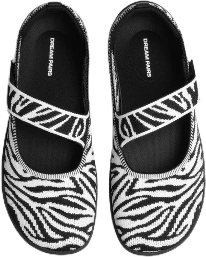 Vista 14 de DREAM PAIRS Zapatos planos Mary Jane de punta ancha para mujer Marrón