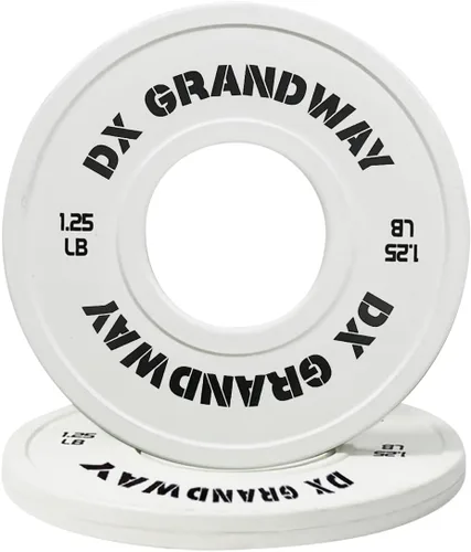 Vista 10 de Placas de Peso de Cambio de Fitness 1.25LB 2.5LB 5LB Pares Placas de Soporte Placas Olímpicas para Levantamiento de Pesas Placas de Peso Bumper