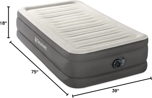 Vista 9 de INTEX Colchón de aire doble, cama inflable de lujo TruAire de 18 pulgadas con bomba incorporada
